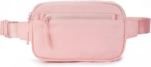 Vista 6 de Telena Riñoneras para mujeres y hombres, a la moda, con correas ajustables, 1-Rosa