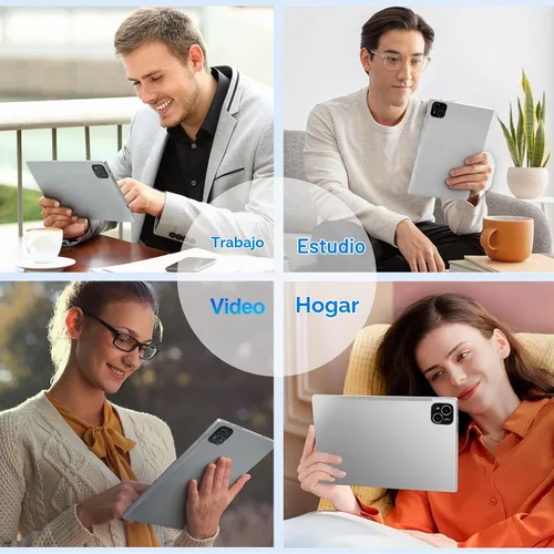 Vista 6 de 2026 Última Tableta, 12 GB de RAM 64 GB ROM, procesador Octa-Core 10.1 pulgadas HD IPS pantalla táctil Tabletas Android, Tableta 2 en 1 con teclado