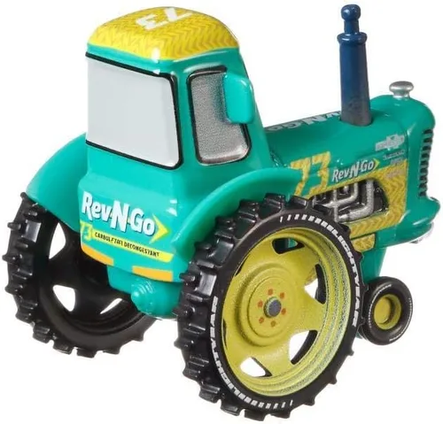 Vista 2 de Disney Cars Toys Rev-N-Go Tractor de carreras
