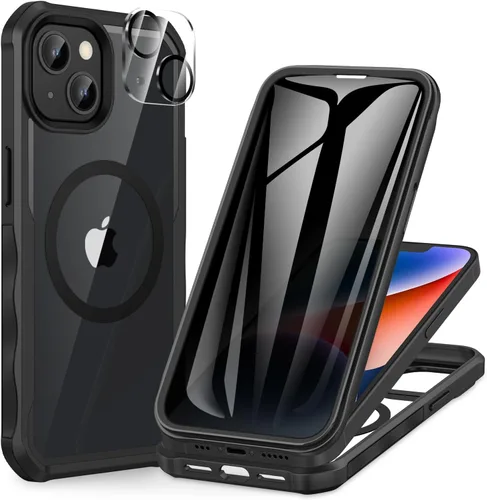 Vista 117 de CENHUFO Funda de privacidad para iPhone 11 Pro, funda de cuerpo completo con protector de pantalla de privacidad de vidrio templado 9H integrado