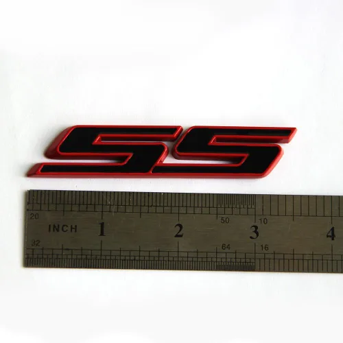 Vista 4 de Yoaoo 1x emblema OEM SS insignia 3D compatible con serie Zl1 1LE marco rojo SS línea roja