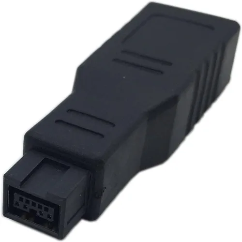 Vista 2 de CERRXIAN FireWire IEEE 1394 Tipo A 400 6 Pin hembra a 1394 Tipo B 800 9 Pin macho transferencia de datos adaptador convertidor