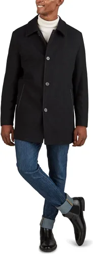 Vista 3 de Cole Haan - Abrigo de lana con botones para hombre de felpa para automóvil