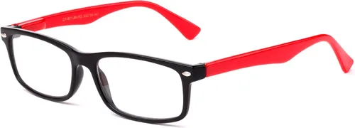 Vista 21 de Newbee Fashion Lentes transparentes Marco Rectángulo Marco Sin Prescripción Falso Gafas Paquete de 2 bambú negro y marrón
