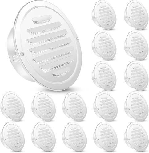 Vista 18 de Zonon 1 pieza de rejillas de ventilación de sofito de acero inoxidable de 4 pulgadas, cubierta de ventilación redonda para secadora con pantalla
