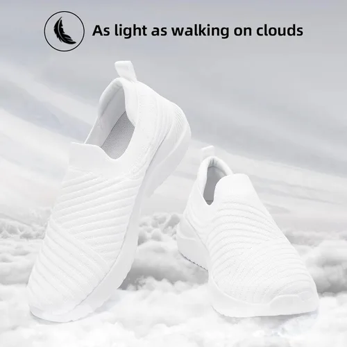 Vista 7 de PPQ Zapatos deportivos para caminar para mujer, ligeros, cómodos, transpirables, para viajar