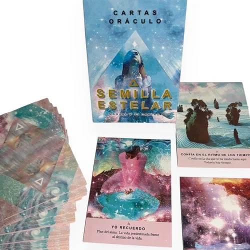 Vista 4 de Oráculo La Semilla Estelar Edición en español - 53 cartas con instructivo