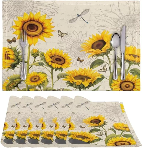 Vista 57 de BIGCARJOB Mantel individual de diseño personalizado, 4 piezas, tapete de mesa resistente al corazón, 12 x 18 pulgadas 1-diseño personalizado