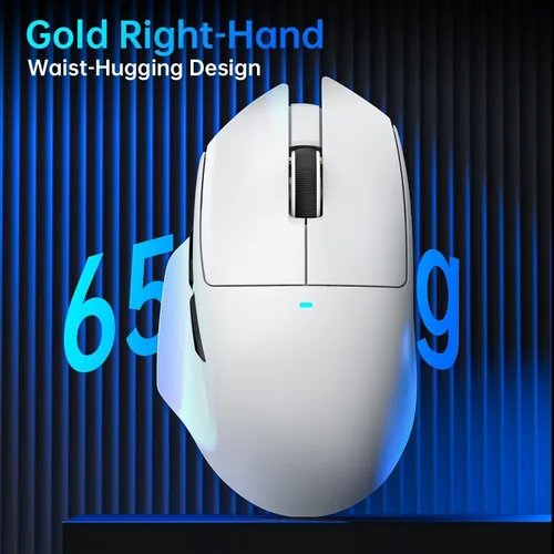 Vista 10 de ATTACK SHARK V6 - Mouse inalámbrico para juegos con base de carga RGB, sensor PAW3311 de 25 K DPI y tres modos de sondeo de 1 K, batería de 500 mAh