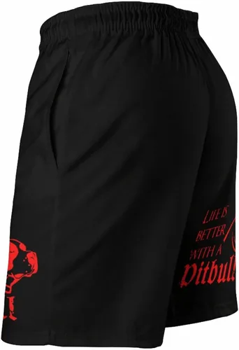 Vista 5 de Life Better with Pitbull Mens Swim Trunks Quick Dry Swim Shorts Bathing Suit Beach Swim Board Shorts with Pockets