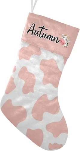 Vista 21 de Calcetines de Navidad con lindo panda verde personalizado con nombre, medias de Navidad personalizadas para la temporada de vacaciones familiares