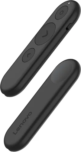 Vista 5 de Lenovo Mando a distancia portátil recargable de presentación, inalámbrico, Bluetooth, puntero digital, ligero, rango de 30M, negro