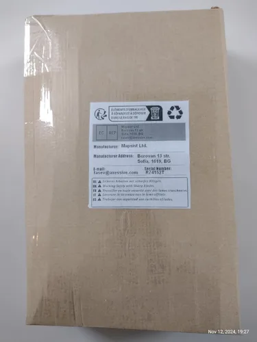 Vista 2 de Mini tallado hacha barbuda con funda por mapsyst
