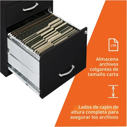Vista 6 de Lorell Gabinete para archivos de 18" de profundidad con 2 cajones