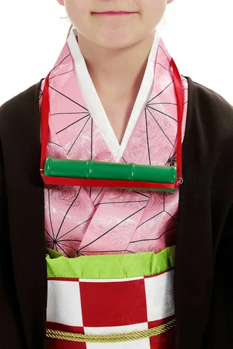 Vista 5 de Disfraz de cosplay de anime para niños, traje de kimono para Halloween