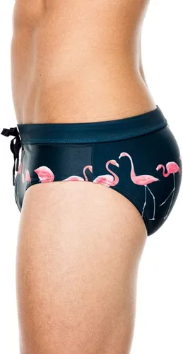 Vista 3 de MIZOK Men's Sexy Swimwear Swim Briefs Bikini Swimsuits Print Surfing Short
