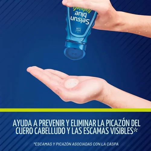 Vista 5 de Selsun Blue Naturals - Champú para la caspa con picazón en el cuero cabelludo seco, 11 onzas, paquete de 5