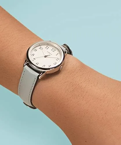 Vista 4 de Timex Women's Easy Reader Leather Strap 30mm Watch