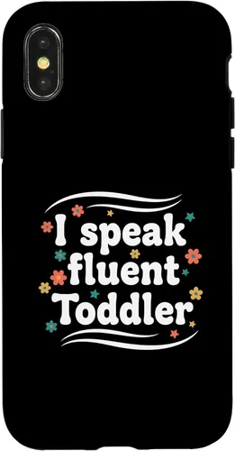 Vista 5 de Parent I Speak Fluent Toddler Funny Parent Saying Case for iPhone 16