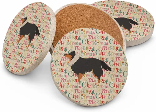 Vista 45 de Affenpinscher - Posavasos grandes de piedra arenisca (4 unidades)