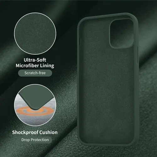 Vista 5 de Cordking Funda diseñada para iPhone 12, diseñada para iPhone 12 Pro, funda de teléfono de silicona a prueba de golpes