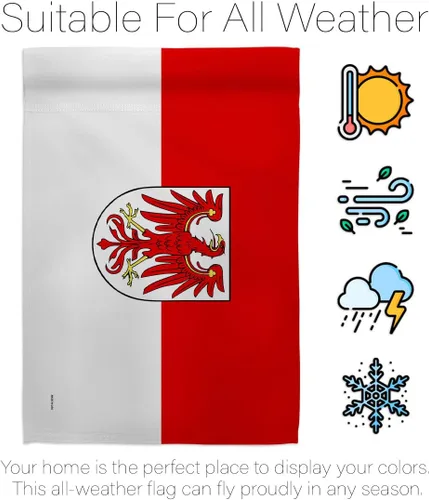 Vista 6 de Americana Home & Garden Brandenburg House Flag Regional Germany States Central Europe Territory Old History Country Particular Area Decoration