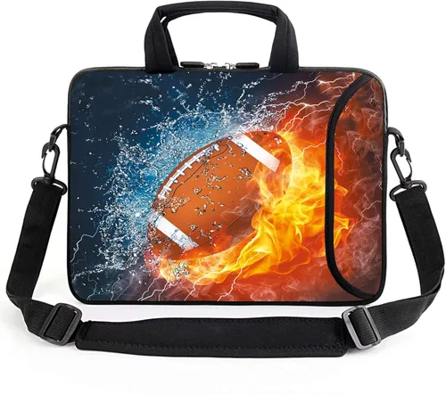 Vista 14 de AMARY Funda para portátil de 15.4" 15.6" pulgadas, estuche para chromebook, correa de hombro ajustable con asa, bolsillo para accesorios