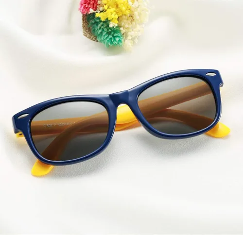 Vista 69 de Lentes de sol polarizados de goma elastómero termoplástico (TPEE) flexible, para niñas y niños de 3 a 9 años