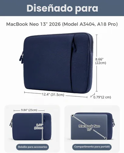 Vista 2 de ProCase Funda para MacBook Neo de 13 pulgadas para 2026 (A3404, A18 Pro)