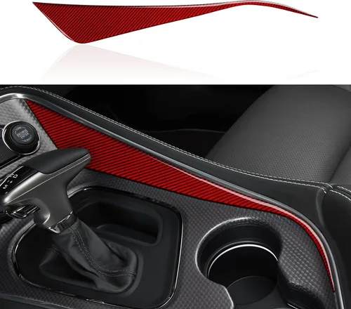 Vista 11 de Para Dodoge Challenger 2015 2016 2017 2018 2019 2020 2021 2022 2023 Accesorios Car Cup Holder Decor Calcomanías Calcomanías de fibra de carbono