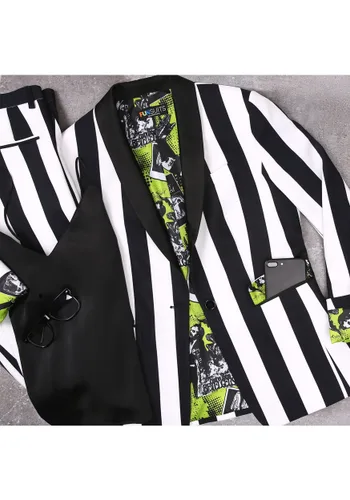 Vista 10 de Blazer de traje Beetlejuice para mujer Multicolor