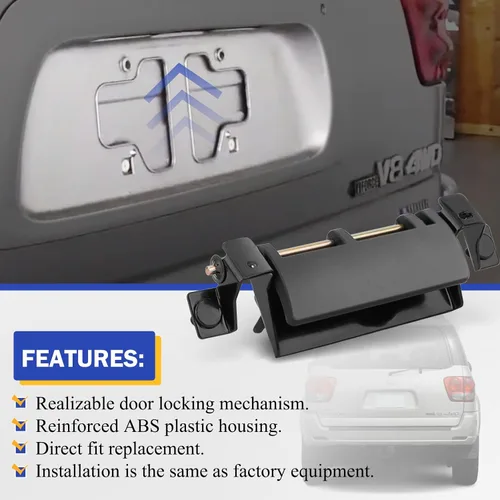 Vista 3 de X4XZ 69090-08010 - Manija de puerta trasera para Toyota Sienna 1998-2003, Toyota Sequoia 2001-2007 reemplaza 69090-0C080, 79600