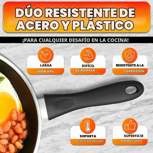 Vista 3 de Reemplazo de mango de olla – 6.1 pulgadas de baquelita de repuesto con tornillo de metal, montaje cuadrado de un solo tornillo, agarre