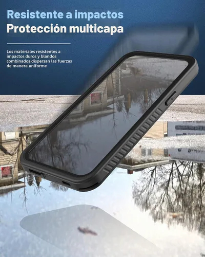 Vista 3 de Funda impermeable con clip para cinturón Encased para iPhone 14 (compatible con MagSafe)