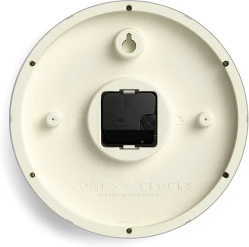 Vista 6 de JONES CLOCKS® Lodge - Reloj de pared Reloj moderno pequeño 10 pulgadas Madera sintética oscura Estilo contemporáneo clásico para cocina