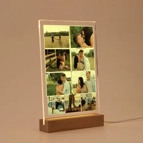 Vista 12 de MOIFAITYA - Placa de collage de fotos personalizada, marcos de fotos personalizados, regalos de fotos para el día de San Valentín, boda, él, pareja