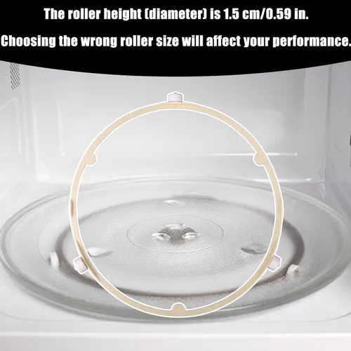 Vista 5 de Anillo de soporte giratorio de microondas de 8.5 pulgadas/8.5 in para GE Samsung Frigidaire Microwave Tray Plate Roller Replacement for GE Samsung