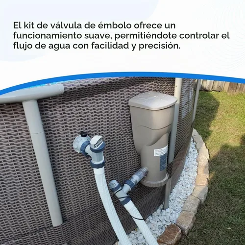 Vista 7 de 11872 Válvula de émbolo de manguera doble dividida y válvula de émbolo compatible con accesorio de pieza de piscina de repuesto Intex, accesorio