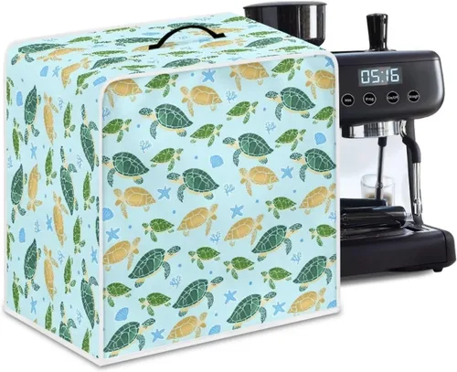 Vista 50 de Cubiertas antipolvo para máquina de café cruzado con bandera estadounidense, para mezclador, máquina de jugo, mantiene la cocina y la oficina