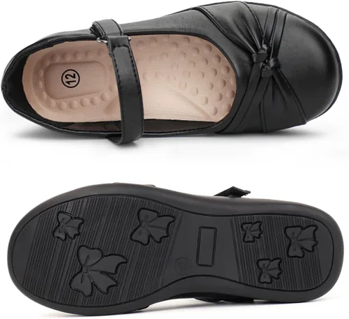 Vista 2 de Hawkwell Zapatos de vestir para uniforme escolar con correa para niña Mary Jane Flats