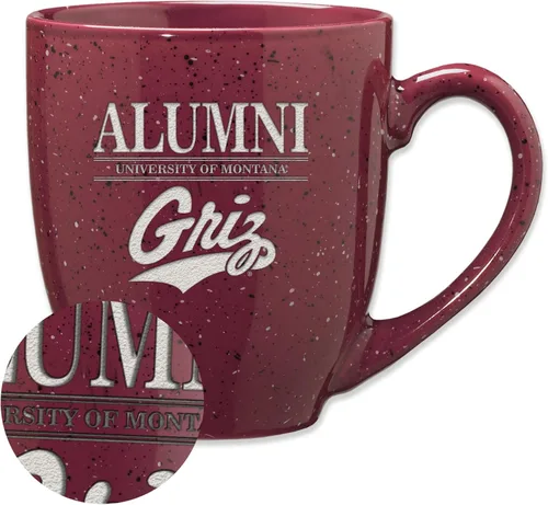 Vista 97 de Rico Industries NCAA Illinois Fighting Illini Alumni - Taza de café de cerámica moteada grabada con láser de 16 onzas