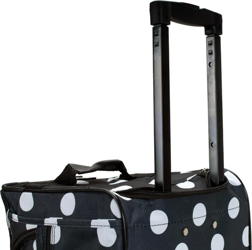 Vista 6 de Rockland Rolling Duffel Bag, Black, 22" Negro (Blackdot)