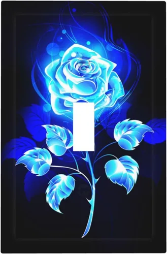 Vista 24 de Cubierta de placa de pared IOFNG Bandera Americana de EE. UU. de otoño, hojas de caza, astas de ciervo, antílope, interruptor de luz de toma única
