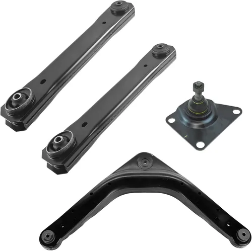 Vista 28 de TRQ Brazo de control superior e inferior del lado del conductor y del pasajero con juego de rótulas compatible con Chevrolet GMC 89-02