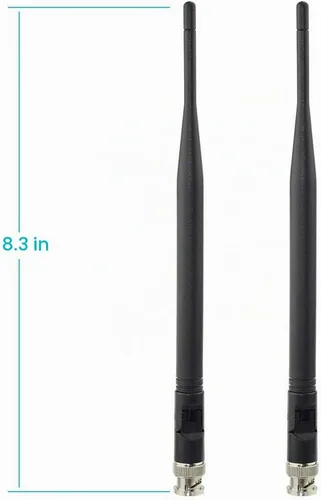 Vista 3 de Bingfu Antena receptora de micrófono inalámbrico UHF 400 MHz-960 MHz BNC Antena macho (paquete de 2) para sistema de micrófono inalámbrico, receptor