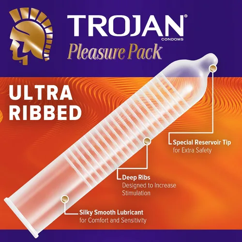 Vista 4 de Trojan Pleasure Pack Condón, 3