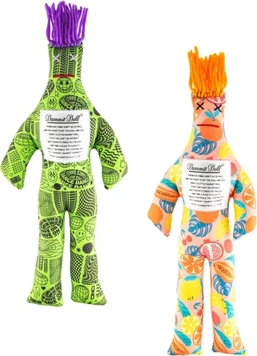 Vista 10 de Dammit Doll XL - Divertido regalo de broma para aliviar el estrés, color aleatorio, para aliviar la ira y la frustración, elefante blanco o muñeca