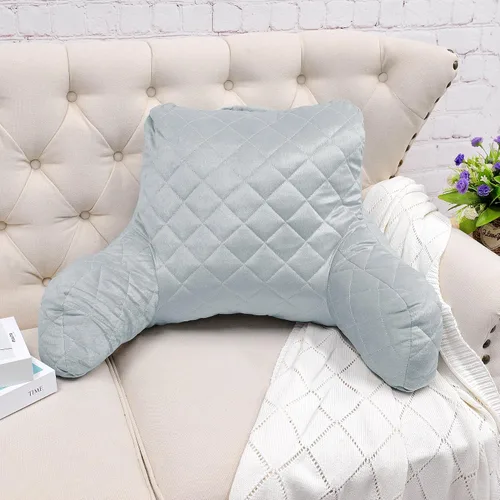 Vista 20 de Home Soft Things DO-IT-Yourself - Funda de almohada acolchada de terciopelo para lectura y relleno, respaldo para tumbona y reposabrazos