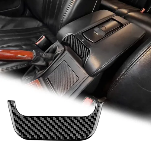 Vista 10 de AIRSPEED Para BMW M5 E39 Cubierta del marco de la caja del reposabrazos de la consola central, calcomanía de fibra de carbono accesorios interiores