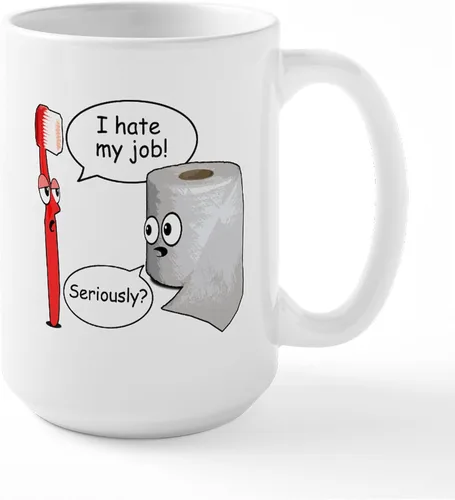 Vista 33 de CafePress Cattitude Funny Cat Saying Taza Grande de Café de Cerámica 15 oz (444 ml)